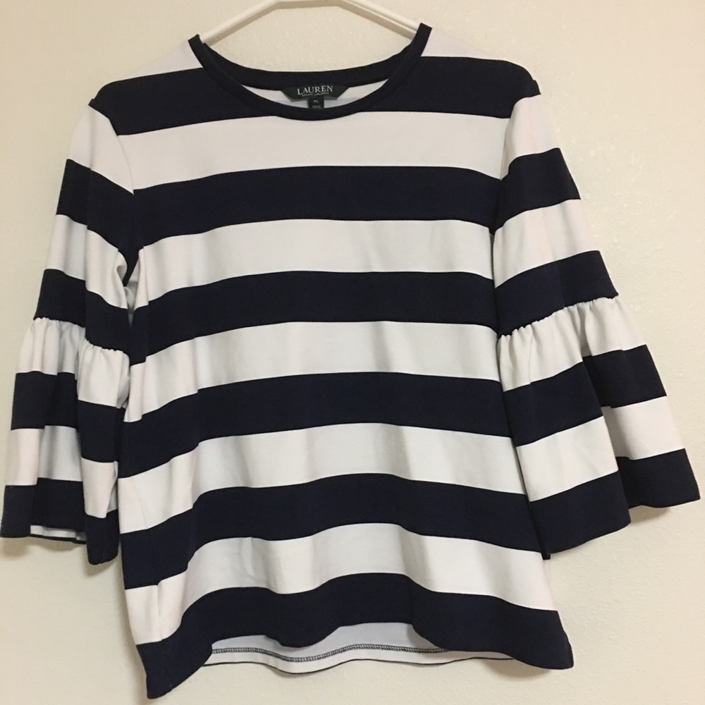 Striped Navy Blue Blouse